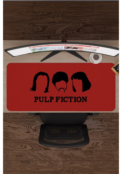 Pulp Fiction Ucuz Roman Tarantino V3 90x40 Xxl Gaming Kauçuk Kaymaz Taban Mouse Pad Fare Altlığı