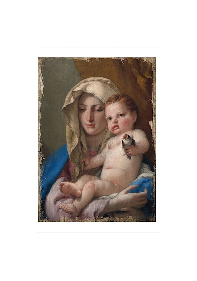 Bedeko Meryem Ana Desenli Ahşap Tablo 35 Cm X 50 Cm