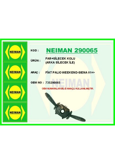 Far - 461 - Silecek Kolu Fiat Palıo Weekend-sıena 01 - Arka - Shophnrl - Silecek İle