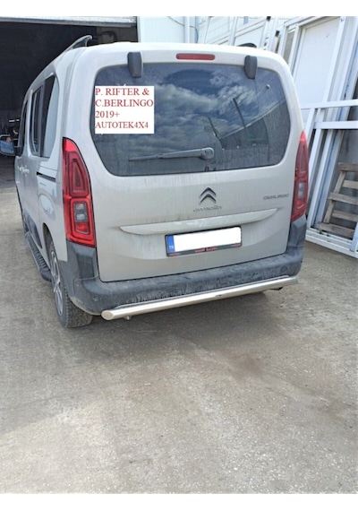 Opel Combo 2019-2025 Arka Tampon Koruma Demiri - Silindirli - 60 - Guard Straıght B