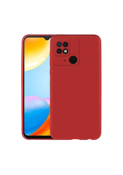 Zore Redmi 10c Kılıf Nvth Premier Silikon Kapak - Kırmızı