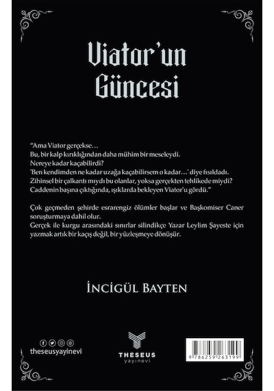 Viator Un Güncesi - İncigül Bayten - Theseus Yayınevi