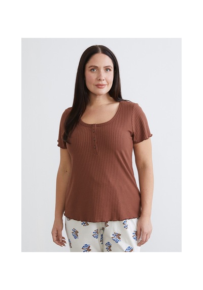 Lcw Dream Ekru Desenli Kadın Pijama Takımı