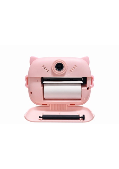 Cmr93 Çocuk Dijital Mini Kamera 1080p Hd 2.0 İnç Ekran Fotorğraf Video Oyun Müzik Usb Şarj Termal Resim Kağıt Baskılı Yazıcı Kamera Video Makinesi Print Kamera Pembe