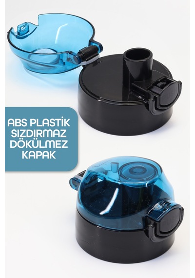 Su Matarası Tritan Geniş Ağız Su Şişesi Break Rules Spor Matarası Suluğu Bpasız 630 Ml Mavi 0102