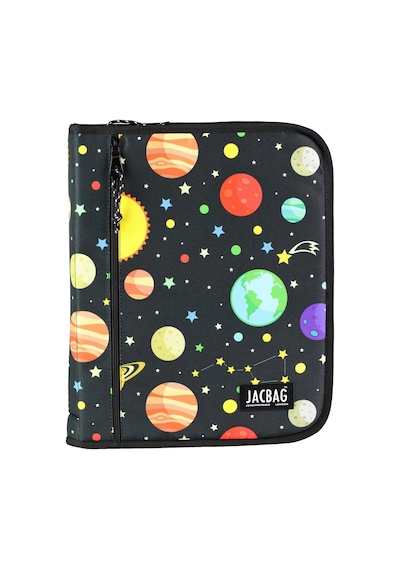 Jacbag Organizip-fermuarlı Dosya Çanta A4 Organizer Dosya-galaksi Tek Renk
