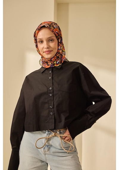 Silk Home Soft Eşarp 73090-02 Siyah, Turuncu, Yeşil, Saks