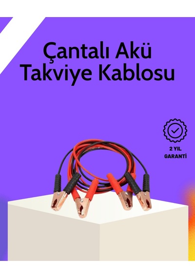 Ilkeshop Akü Takviye Kablosu 1200a İzoleli Büyük Maşalı 2m Dalı 2 Metre