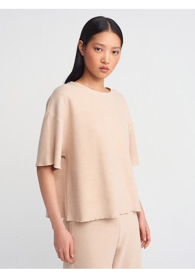 Dilvin 31537 Yumuşak Fitilli Top Bej