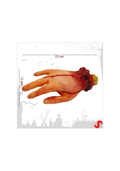 Kanlı Kesik El, 4 Parmak - 23 Cm 0 - 99