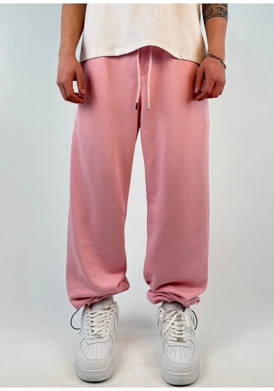 Zaee Yazlık Basic Ayarlanabilir Paça Baggy Eşofman Altı Pembe