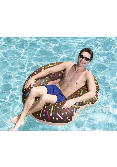Donut Şeklinde Şişme Deniz Simidi 36118 Kahve