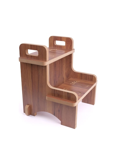 Rozitoys Ahşap Montessori Kaymaz Basamak Tabure Banyo Ve Lavabo Yükseltici Merdiven, 36x36x40 Cm, Mdf Melamin Kapl Genel