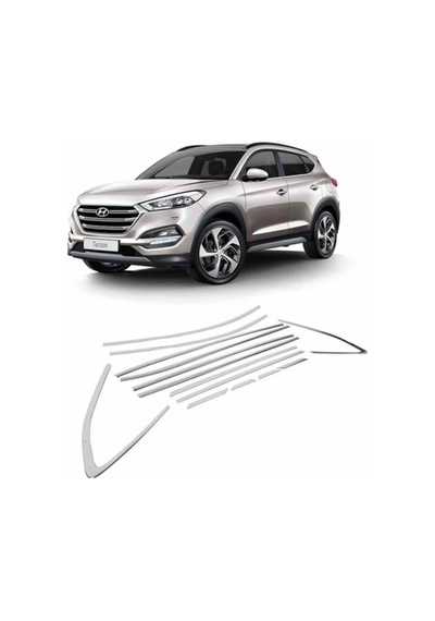 Hyundai Tucson Cam Çerçeve Nikelajı Komple 2016-2021 Arası