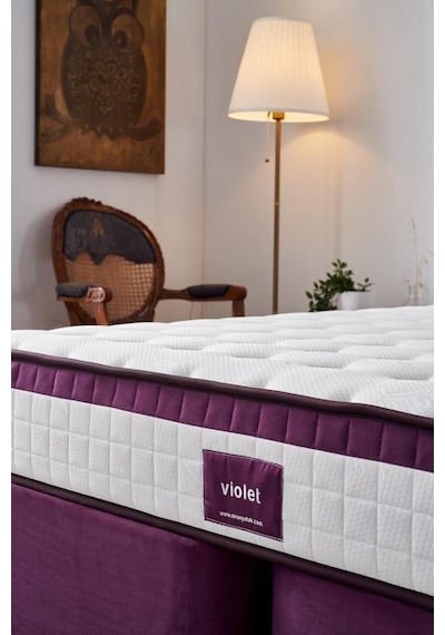 Nironyatak Niron Violet 180X200 Çift Kişilik Gizli Pedli Yatak Full Ortopedi
