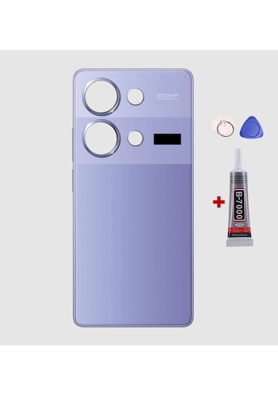 Xiaomi Redmi Note 13 Pro 4g Mor Arka Kapak Batarya Kapağı Pil Kapağı Yapışkan Ve Sökme Aparatıyla Beraber Full Set Mor