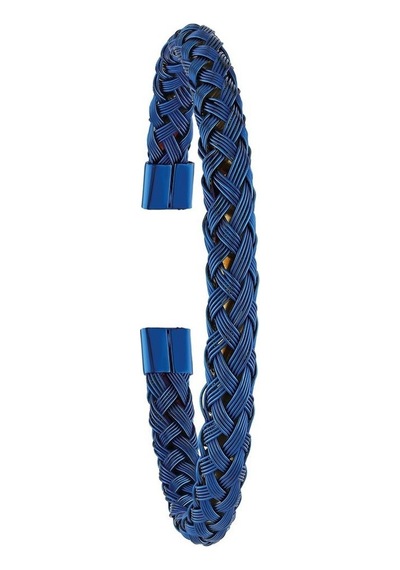 Tel Örgü Model Kelepçe Unisex Erkek Çelik Bileklik Bilezik Scb21 001