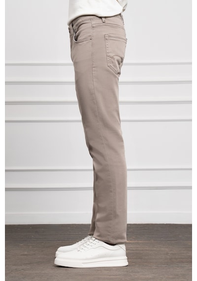 Morven Erkek Bej Mevsimlik Pamuk 5 Cep Dynamic Fit Jean Pantolon 25ms003027653 Bej