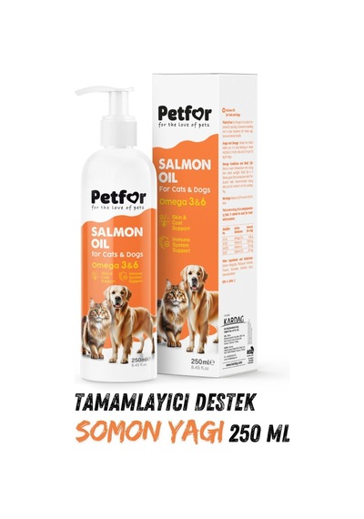 Somon Yağı 250 Ml Kedi Ve Köpekler İçin