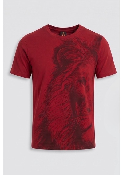 Galatasaray Lisanslı Taraftar T-shirt Kırmızı - Siyah