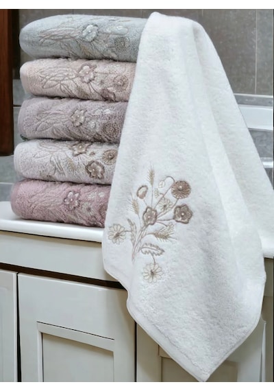 Elnur 6lı El-yüz Havlusu 50x90 Cm Asorti Karışık