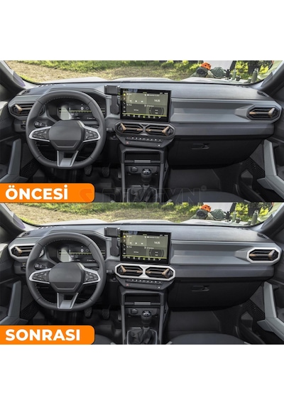 S-dizayn Renault Duster Krom Havalandırma Ve İç Kapı Kolu Çerçevesi 7 Prç. 2024 Üzeri Mat Krom A+ Kalite