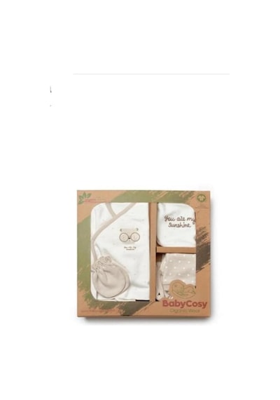 Babycosy Organik Hastane Çıkışı 5li Ekru - Vizon ekru