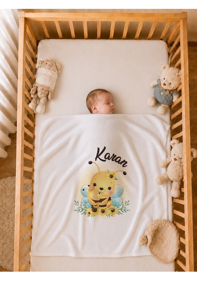 Pia Baby Yeni Doğan Erkek Bebek 4 Parça Hastane Çıkışı Seti %100 Pamuk Kişiye Özel İsimli Battaniyeli Tulum Set 2064btyx Krem