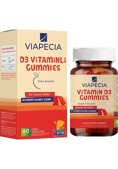 Viapecia Vitamin D3 Gummies 60 Pieces