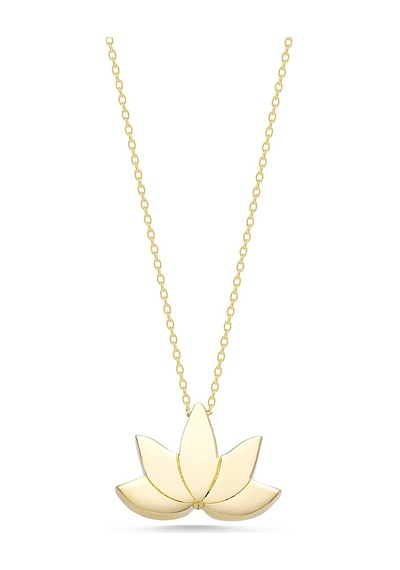 Sefa Gold 14 Ayar Altın Lotus Çiçeği Kolyesfkl245