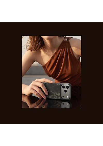Apple iPhone Uyumlu 18 Pro Max Kılıf M-safeli Karbon Fiber Benks Armoredge Air Navigator Kevlar Kapak Siyah