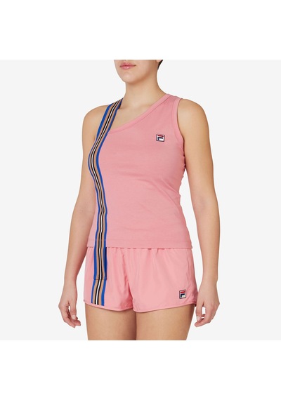 Pembe Fila Kadın T-shirt Asymmetrical Tank Tw411139 Pembe