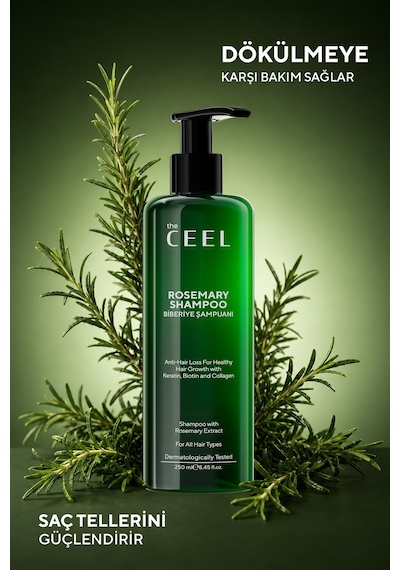 The Ceel Biberiye Saç Bakım Şampuanı 250 ML