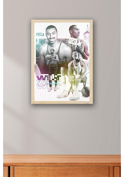 Wilt Chamberlain Çerçeveli Tablo - Basketbol Nba Posteri Tablo