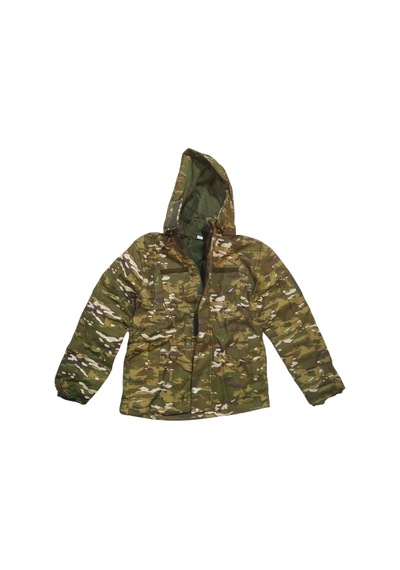 Kalın Kumaş İçi Polarlı Kamuflaj Avcı Montu - Xl Çok Renkli