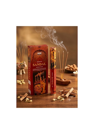 Darshan Sandal Ağacı Sandalwood Çubuk Tütsü 20 Adet