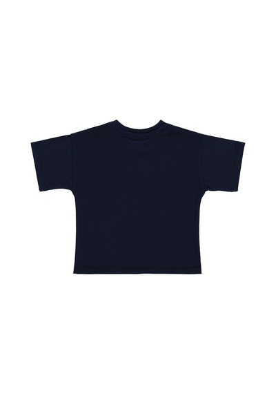 Civil Baby Too Cool For School Baskılı 6-18 Ay Tişört - Lacivert