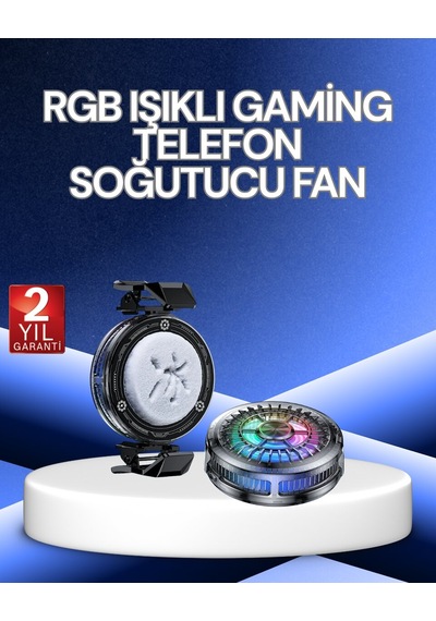 Northcity Rgb Işıklı Telefon Soğutucu Fan - Oyunlarda Sessiz Ve Maksimum Performans