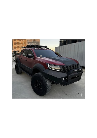 2015+ Nissan Navara Np300 Kaput Üstü Scoop Kaplama Kabartma Koruma Dodik Mat Siyah