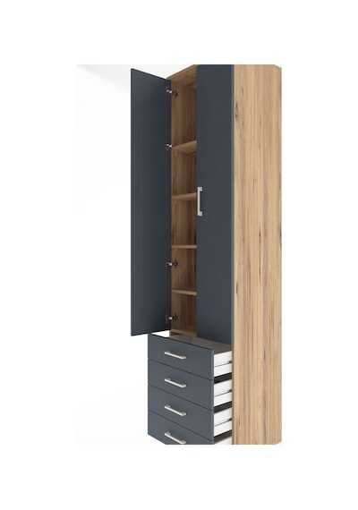 Hyperion Dolap 5 Raflı 4 Çekmeceli 2 Kapaklı 60x44x243 Çam-an... Çam Hyperion Dolap 5 Raflı 4 Çekmeceli 2 Kapaklı 60x44x243 Çam-an... Çam