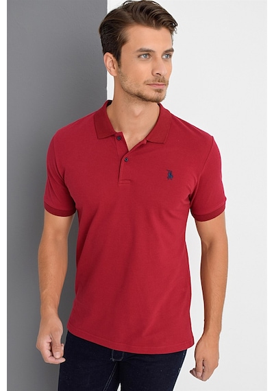 T8561 Dewberry Erkek Tshırt-bordo Bordo