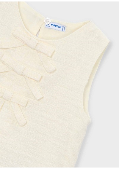 Mayoral Kız Çocuk Askılı Tshirt Krem