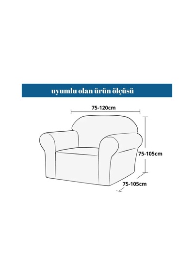 Jakarlı 3 3 1 1 Lastikli Kanepe Örtüsü Lastikli Koltuk Örtüsü Koltuk Kılıfı Takımı Vizon 180 X 230 Diğer