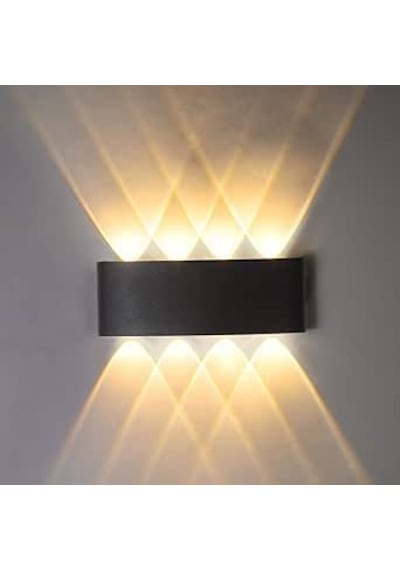 15 Watt, Amber Işık Ledli, Çok Kaliteli İç Ve Dış Mekan Aydınlatma Armatürü, Led Bahçe Duvar Apliği Amber