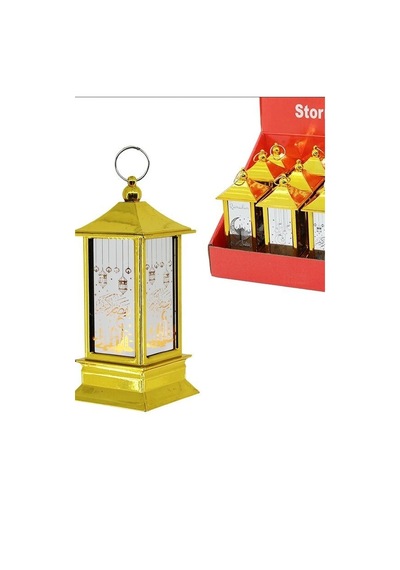 Ramazan Led Işık Kare Kubbe Tasarımlı Pilli Dekoratif Aydınlatma 12 Adet Bx-316787 Diğer