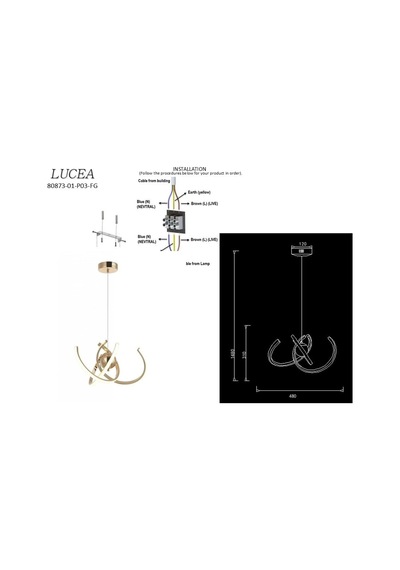 Masde 3'lü Ledli Avize 3000-6000k 45w Diğer