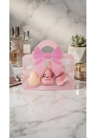 Roesia Rose Cosmetics Çantalı 8'li Sünger Seti