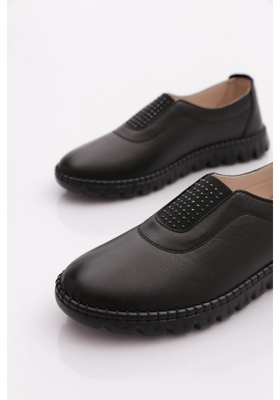 Dgn P76 Kadin Silver Taşli Comfort Ayakkabi Siyah