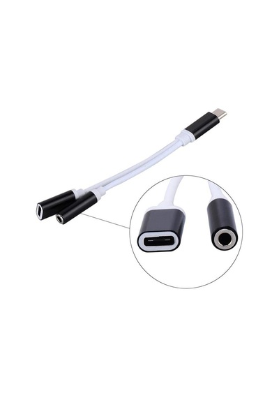 Tr Type C To 3.5mm Stereo Kulaklık Şarj Çevirici Dönüştürücü Adaptör
