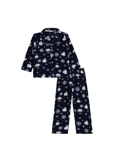 Civil Boys Kardan Adam Baskılı 2-5 Yaş Pijama Takımı - Lacivert